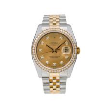 Nouvelles montres tous les jours. Rolex Datejust Diamond Watch 116243 36mm Factory Champagne Diamond D Omi Jewelry