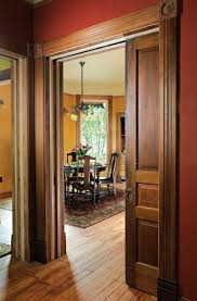 Antique doors are generally think and strong with the heft from real solid oak. A Queen Anne House Reborn Pocket Doors Craftsman House Home