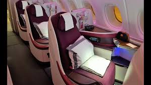 The aircraft's inaugural service took place on 25 june between doha and milan, which will be followed by routes to athens, barcelona, dammam, karachi, kuala lumpur and madrid. Qatar Airways A380 Business Class Youtube