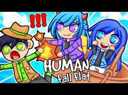 Can We Survive On This Raft In Human Fall Flat Youtube Human Fall Flat Fall Flats Funneh And The Krew