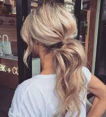 46 Bridesmaids Hairstyles They Will Love Tania Maras Bespoke Wedding Headpieces Wedding Veils Messy Ponytail Hairstyles Wavy Ponytail Medium Hair Styles