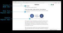 Image result for what size font for online course content 2019
