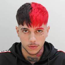 Short Medium Men S Haircuts Dyed Hair Men Men Hair Color Split Dyed Hair