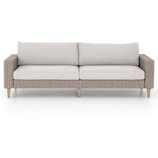 Remi Grey Woven Rope Outdoor Sofa Outdoor Sofa Cushions On Sofa Sofa