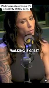 Walking NOT exercise?