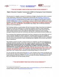 The cares act emergency grant has no impact on your financial aid package. Higher Education Template Comment For Cares Act Emergency Grant Exclusions Presidents Alliance