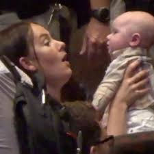 Conor McGregor's adorable three-month-old son Jack steals the show at  boxing press conference in Las Vegas