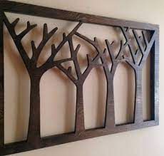 Trees Forest Wood Wall Art Rustic Home Decor Wood Art Design Wood Wall Sculpture Tree Wall Art