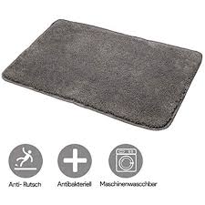 Telgoner Badematte Rutschfest Waschbar Badezimmerteppich 50x80 Cm Weiche Hochflor Badvorleger Aus Chenille Trocknend Und Badezimmerteppich Badematte Badteppich
