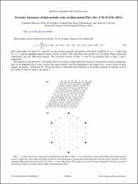 Physical review e tm statistical, nonlinear, and soft matter physics editors garys. Erratum Emergence Of Limit Periodic Order In Tiling Models Physical Review E Statistical Nonlinear And Soft Matter Physics 2014 90 012136