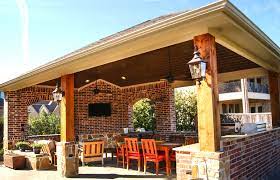 Best bang for the buck. Outdoor Kitchen Freestanding Patio Cover In The Woodlands Texas Custom Patios