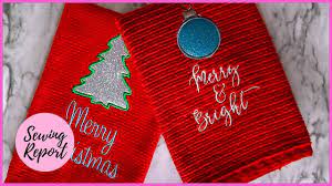 It is perfect for the baker in your life as well as any bakery shop. Embroider Holiday Kitchen Towels W Glitter Applique Diy Christmas Gifts Sewing Report Youtube