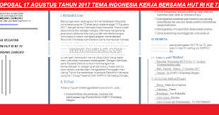Oleh karena itu pembuatan proposal kegiatan perayaan hut ri ke 75 sangat penting. Proposal 17 Agustus 2019 Doc Tema Sdm Unggul Indonesia Maju Info Pendidikan Terbaru