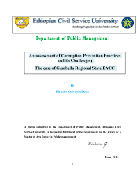 A clearance certificate from the eacc is one of the 5 clearances outlined in chapter (6) of. Pdf Institute Of Public Management Development Studies Department Of Public Management An Assessment Of Corruption Prevention Practices And Its Challenges The Case Of Gambella Regional State Eacc Birhanu Gebreyes Desta