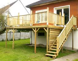 terrasse bois sur pilotis avec escalier bois terrasse bois sur pilotis terrasse bois terrasse sur pilotis