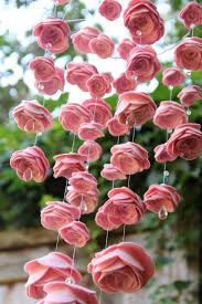 Custom Listing For Tarryn Shades Of Pink And White Medium Etsy Flower Mobile Felt Flowers Paper Flowers