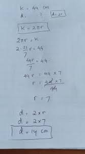 D = keliling / π. Sebuah Lingkaran Mempunyai Keliling 44cm Hitunglah Diameter Lingkaran Brainly Co Id