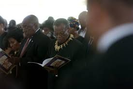 He has apologised to eff leader julius malema, after anc mp boy mamabolo accused malema of physically abusing his wife. President Cyril Ramaphosa Joins Mourners At Irene Buthelezi S Funeral