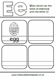 I took a ride on an . E Words Beginning With Letter E Kids Puzzles And Games