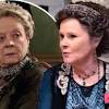 Maggie smith, laura carmichael, and imelda staunton on the set of the downton abbey movie (25th. 3