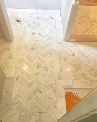 Calacutta Gold Marble 2x8 Herringbone Mosaic Tile Herringbone Mosaic Tile Small Bathroom Renovations Flooring