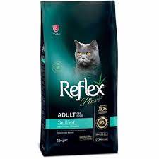 reflex plus sterilised tavuklu kisir kedi mamasi 15 kg kedi