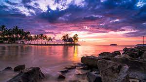 Tropical beach 1, beach wallpaper, travel, islands, ocean, exotic. 4k Ios 11 Sunset Beach Wallpaper Linux Apps Com
