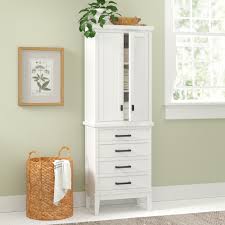 The majority of these linen cabinets match our bathroom vanity sets and make for a wonderful addition to your new bathroom set or existing bathroom set. Linen Tower Tall Bathroom Cabinets Shelving You Ll Love In 2021 Wayfair