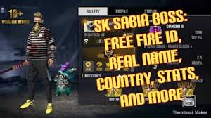 Create account names with beautiful characters in games and social networks easily share the name you just created by sms ☆ copy and paste quickly. Sk Sabir Boss Free Fire Id Real Name Country Stats And More Youtube