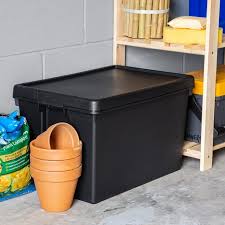 At costco.com, you'll find a variety of deck boxes to fit all your outdoor storage needs. Wham Bam 62 Litre Recycled Heavy Duty Plastic Storage Box Lid In Black 3 Pack Costco Uk