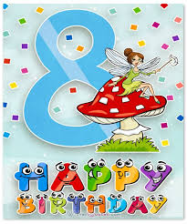 Birthday Card For 8 Year Old Boy Happy 8th Birthday Wishes For 8 Year Old Boy Or Girl Happy 8th Birthday Girl Birthday Cards Birthday Wishes For Kids