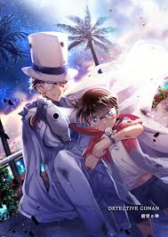 Kaito Kid And Conan Edogawa While In Singapore During The 23rd Movie The Fist Of The Blue Sapphire Ready To Defend Each Othe Anime Phim Hoạt Hinh Detective