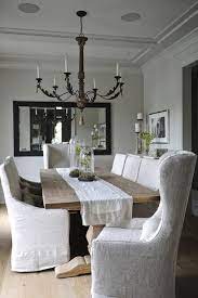 Chair cover polyester cotton spandex extensible dining room kitchen slipcover. Restoration Hardware Salvaged Wood Trestle Dining Table 3995 Vs Pier 1 Bradding Shado Country Dining Rooms French Country Dining Room Dining Room Design Board