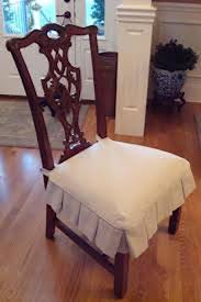 Slipcover For Chair Seat Seat Cover Natural White Cotton Etsy In 2020 Dining Room Chair Slipcovers Slipcovers For Chairs Seat Covers For Chairs