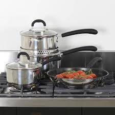 Gourmet Steel Cookware Set 4 Piece Procook Gourmet Steel From Procook Bought Cookware Set Gourmet Cookware