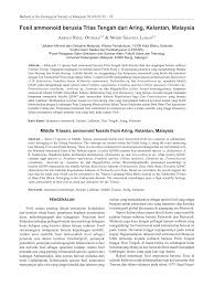 In the auditor report of 2011, jabatan mineral dan geosains was rated 'good' in the section of accountability index rating, with the score of 73.52 out of 100. Pdf Middle Triassic Ammonoid Fossils From Aring Kelantan Malaysia