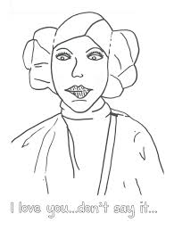 Free Free 172 Free Printable Princess Leia Coloring Page SVG PNG EPS DXF File