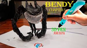 How to draw bendy from bendy and the ink machine step by step. Váº½ Bendy And The Ink Machine Chapter 5 But 3d Youtube