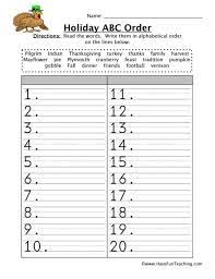 We have included links to some of the products and resources we have used with this activity. Alphabetical Order Worksheets Have Fun Teaching