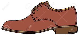 Grafico De La Mano De Un Zapato Marron Ilustraciones Vectoriales Clip Art Vectorizado Libre De Derechos Image 39890661