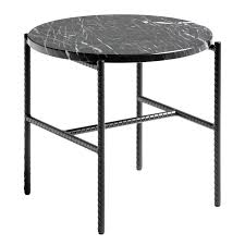 Hay Rebar Side Table 45 Cm Black Marble In 2020 Side Table Black Marble Kitchen Marble