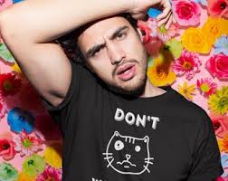 Funny Wham Cat Tee, Don't Wake Me up Before You Go Go, George Michael  Tribute, 80's Music, Grumpy Cats Lovers Gift, Unisex Crewneck T-shirt