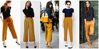Consultorio De Estilo Como Combinar Un Pantalon Mostaza Pantalon Mostaza Pantalones Mostaza Mujer Outfit Pantalon Mostaza