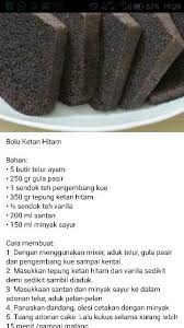 Bolu Ketan Hitam Makanan Kue Bolu Resep Makanan Penutup