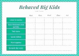 56 Nice Behavior Chart For School Home Furniture