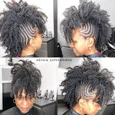It can created on short or medium length hair. Natural Hair Mohawk 4c Braids Mohawk Braid Styles Natural Hair Mohawk Natural Hair Styles