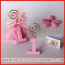 Bomboniere Primo Compleanno Memo Clip Numero Uno 1 Anno Bimba Rosa Primo Compleanno Segnaposto Compleanno Fai Da Te Bomboniere