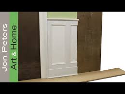Common options include hardwoods such as oak, fir, poplar, maple and ash as well as softwoods like pine and spruce. Tips On Designing And Installing Chair Rail And Panel Molding By Jon Peters Youtube