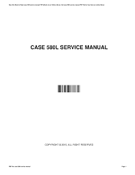 Case ih pdf manuals frree download. Repair Manual Case 580l