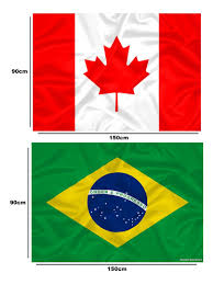 Maybe you would like to learn more about one of these? Bandeira Do Canada Brasil Cores Nitidas Lindas E Baratas Mercado Livre